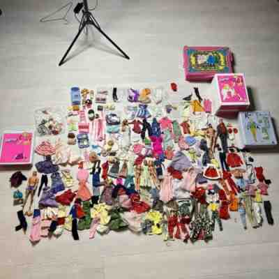 Huge Lot 300+ pieces Vintage Barbie's Ken Doll Clothes Accessories 60s-90s