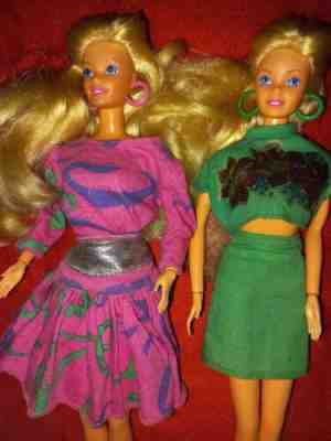 Barbie Lot 2 Estrela Moda em Dobro 1988 Fashion Brazil Vintage Doll