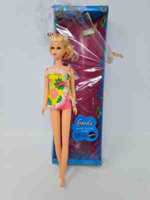 VINTAGE 1960's MATTEL BARBIE BLONDE SHORT FLIP BEND LEG TNT FRANCIE DOLL w BOX
