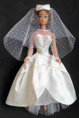 Vintage Mattel Barbie Doll Beautiful Bride # 1698 Part Outfit 1967 RARE