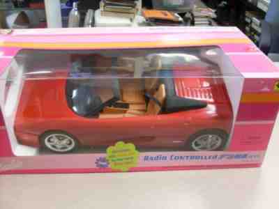 Barbie RC FERRARI F355 GTS Radio Controlled Red Car R/C Convertible Vehicle