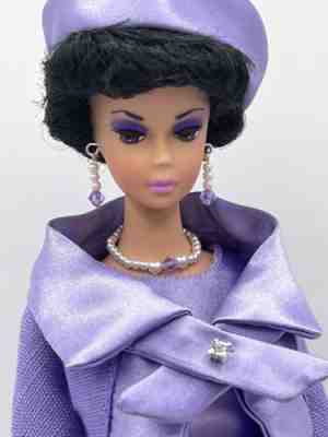 OOAK VINTAGE REPRODUCTION BUBBLECUT BARBIE DOLL REPAINT AND FASHION LUNCHEON