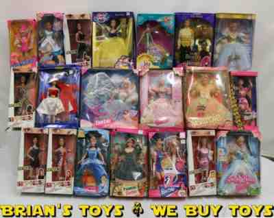Barbie/Doll Lot of 20: Pioneer, WNBA, Sleeping Beauty, Snow White & More! NR