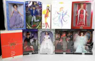 Lot Of 10 Barbie Dolls Elizabeth Taylor Publicity Tour Bewitched Twist Turn New