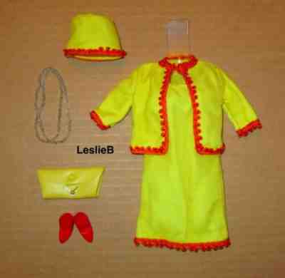 Japanese Exclusive Barbie Yellow Suit with Red Trim