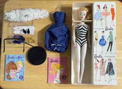 Vintage Ponytail Barbie#3-Mint In Box in HTF~GAY PARISIENNE #964,Complete, WOW!