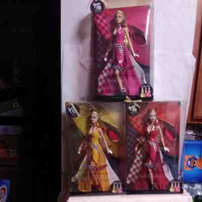 Barbie Model Muse Corvette Pink, Yellow & Red Doll Lot Collector Pink Label NRFB