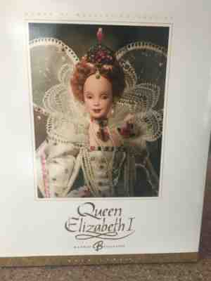QUEEN ELIZABETH 1 BARBIE DOLL. WOMEN OF ROYALTY Series NRFB Gold Label B3425