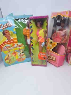 Vintage Barbie Friend Lot AA TNT Christie Free Moving Curtis & Ballerina Cara