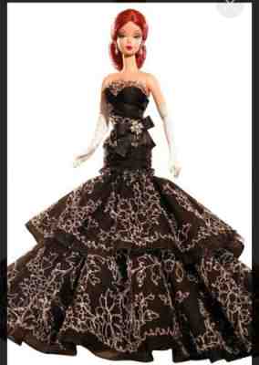 BARBIE DOLL DAHLIA BLACK FASHION MODEL SILKSTONE PLATINUM 2006
