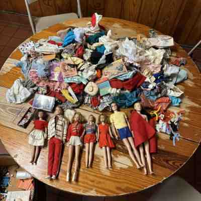 huge lot Vintage 1960s Barbie dolls clothes & accessories see pics drum major