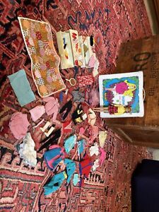 Vtg 1963 Mattel Barbie Dolls Skipper Clothes Accessories Lot Outfits Case Estate