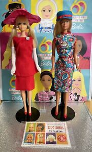 Vintage 1966 Barbie Music Center Matinee #1663 &Outdoor Artshow#1650- &Dolls~EUC