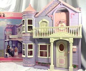Vintage 2000 Barbie Purple/Pink Victorian Dream House - with RARE Original Box