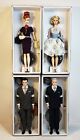 MAD MEN SILKSTONE BARBIE DOLL LOT 2010 MATTEL BETTY JOAN ROGER DON COMPLETE SET