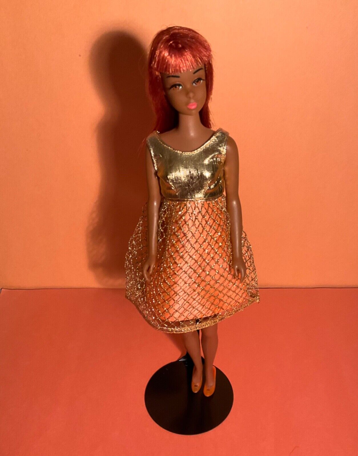 1967 Vintage Black Colored Francie Doll #1100 Barbie