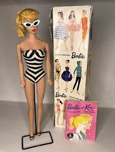 RARE 1950 Vintage Original Barbie Mattel Stock No. 850  Blonde Ponytail Japan