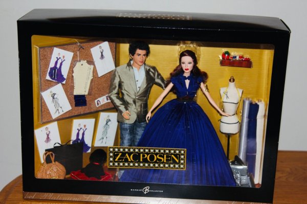 HUGE Zac Posen Barbie Ken Doll Platinum Label NEW IN BOX 999 MADE RARE GIFTSET !