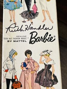 Vintage Barbie Redhead Bubblecut Box & RUTH HANDLER SIGNED 1st ~ Original!