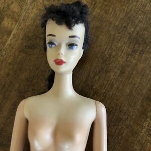 vintage barbie brunette ponytail Factory Braid 3Barbie Doll TM Body Zebra Swim S
