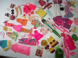 Vintage Barbie Black Francie DOLL 1st issue,  w/ large wardrobe +