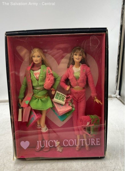 Mattel Juicy Couture Barbie Collection 2Pc Fashion Dolls Set With Box