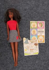BARBIE TWIST N TURN FRANCIE FIRST ISSUE BLACK DOLL 1966 ORIGINAL MOD ERA*#1100*