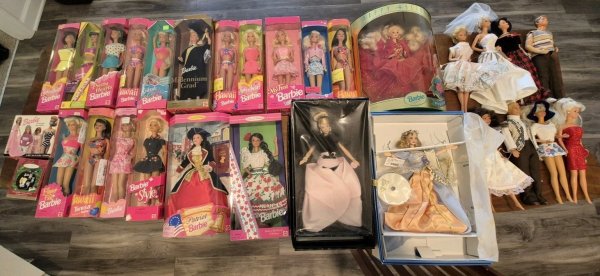 BARBIE DOLL LOT OF 28 ~ ASSORTED DOLLS ~ BOXES HAVE WEAR ~ SEE PHOTOS (LOT #287)