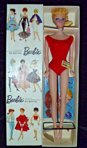 VTG MATTEL #6? BLONDE PONYTAIL BARBIE DOLL-BEAUTIFUL DOLL MINT NRFB- SS 248 PAB