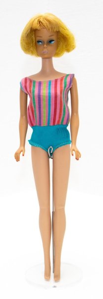 Vintage American Girl Barbie Doll Blonde W/OSS Bend Leg 1965 Mattel