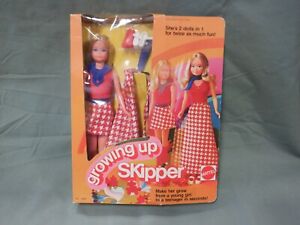 Lot - (2) NRFB vintage dolls - 1974 Growing Up Skipper and 1975