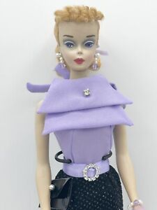 VINTAGE BLONDE #3 PONYTAIL BARBIE REPAINT WITH OOAK ATELIER FEST PINK PARFAIT