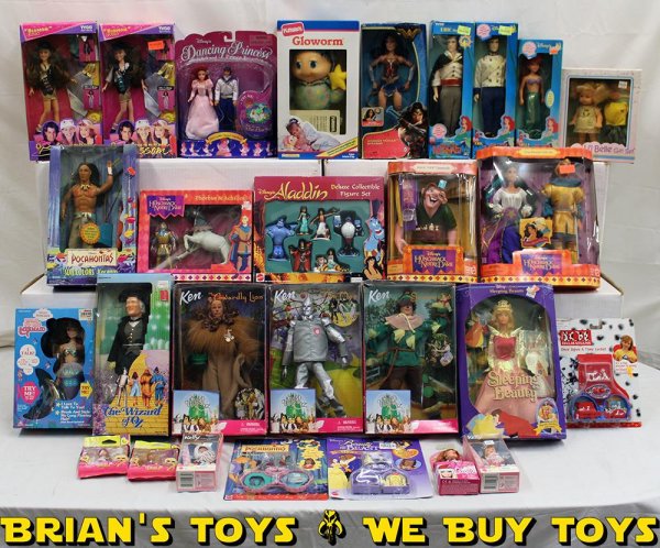 Barbie/Doll Lot of 28: Sleeping Beauty, Cowardly Lion, Quasimodo & More NR