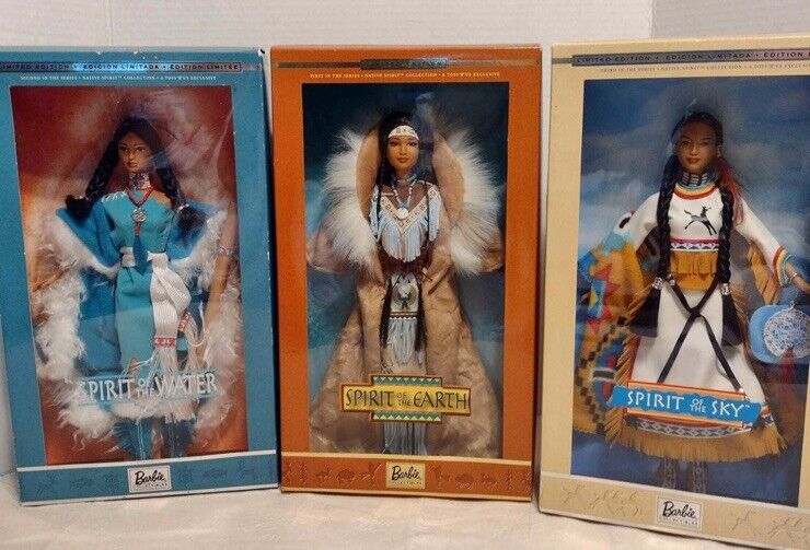 Native Spirt Set Spirit Of Earth, Spirit Of Water & Spirit Of Sky Barbie