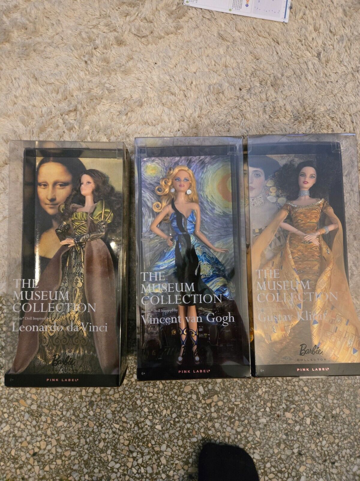 Barbie Doll Museum Collection- Vincent van Gogh, Gustav Klimt, and da Vinci
