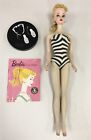 1959 MATTEL #1 BLONDE BARBIE BEAUTIFUL CONDITION WITH ACCESSORIES WOW !!