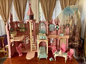 Barbie Swan Lake Castle Huge Lot Odette Prince Daniel Queen Teresa Kelly Dolls