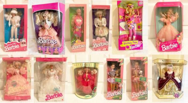 Lot of 12 Barbie Dolls