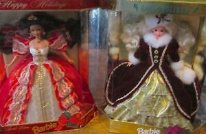 Vintage 1996 Matel Holiday Barbie Dolls