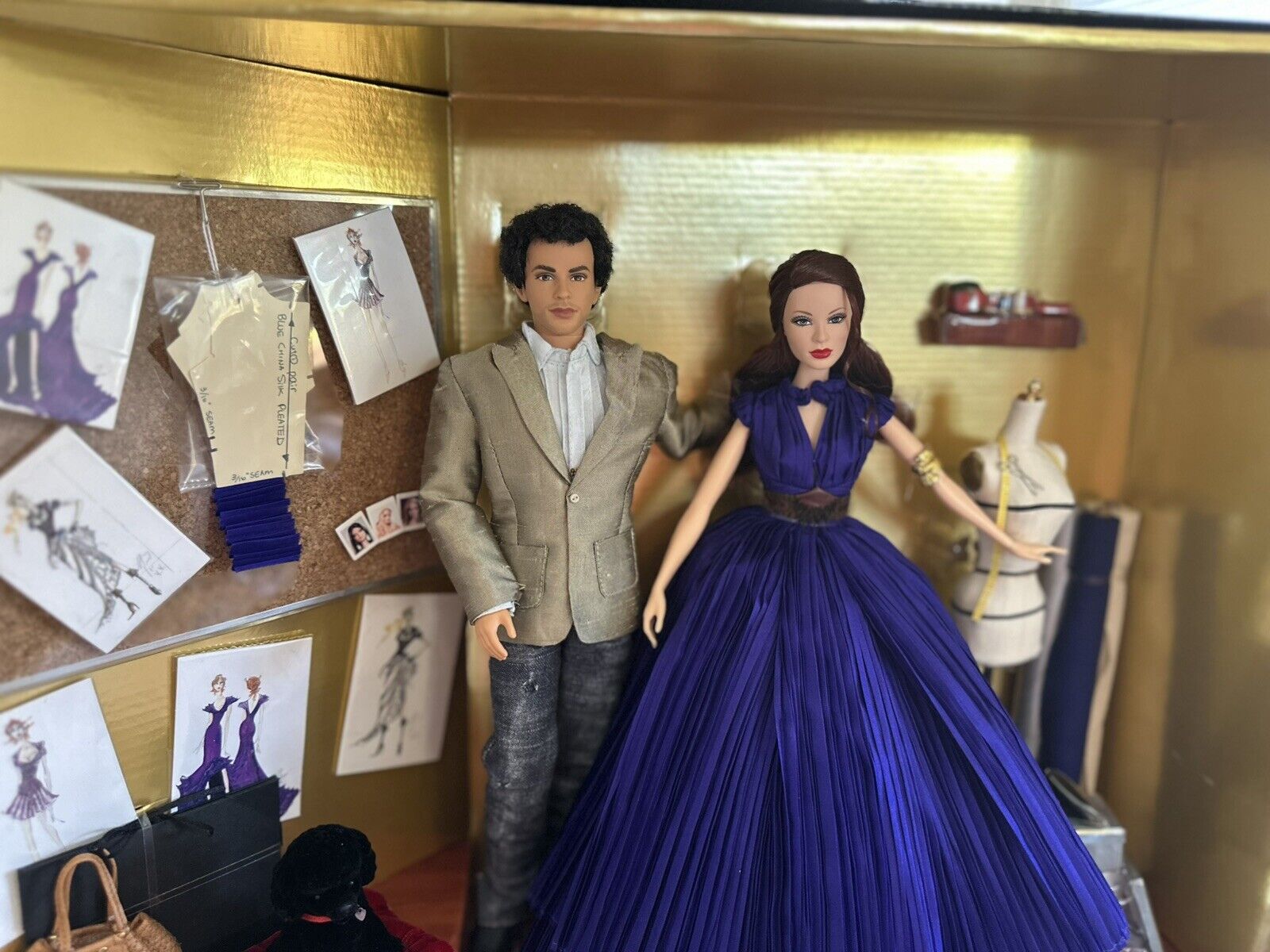 Zac Posen Barbie & Ken Platinum Label Gift Set FAO Swartz 2006 NRFB with Shipper