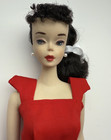 Vintage 1960s #3 Ponytail Barbie Doll Brunette with Nipples, Pale Body, WOW!