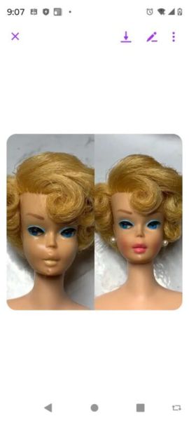 Blonde Side part Bubble Cut Barbie
