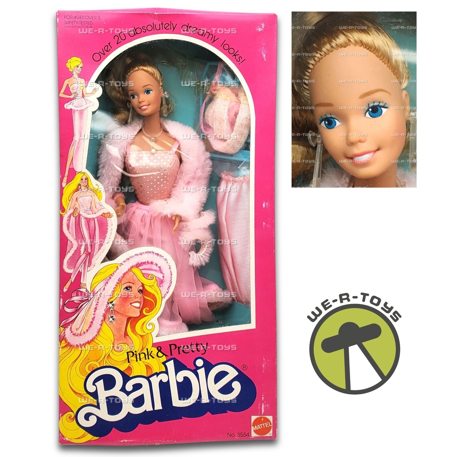 Barbie Pink & Pretty Doll Vintage 1981 Mattel #3554