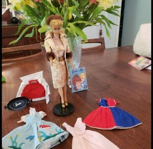 Vintage Ponytail Barbie Doll with Clothes and Accessories incl. Doll Case