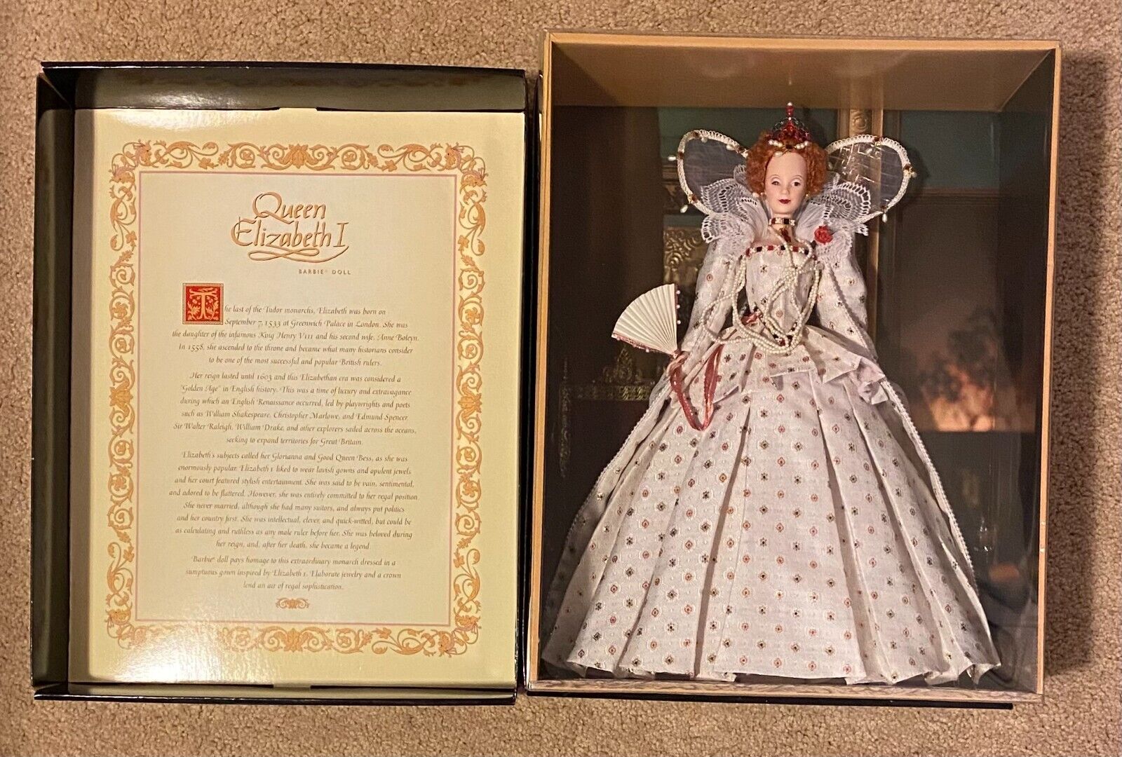 Barbie Collector Women of Royalty Series Queen Elizabeth I Gold Label Doll B3425