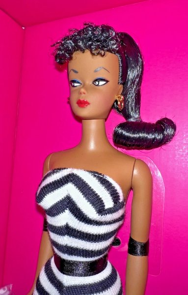 2020 Silkstone Black AA Barbie Ponytail #1 Mattel 75th Anniversary Convention