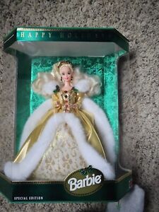 Green 1994 Happy Holidays Barbie