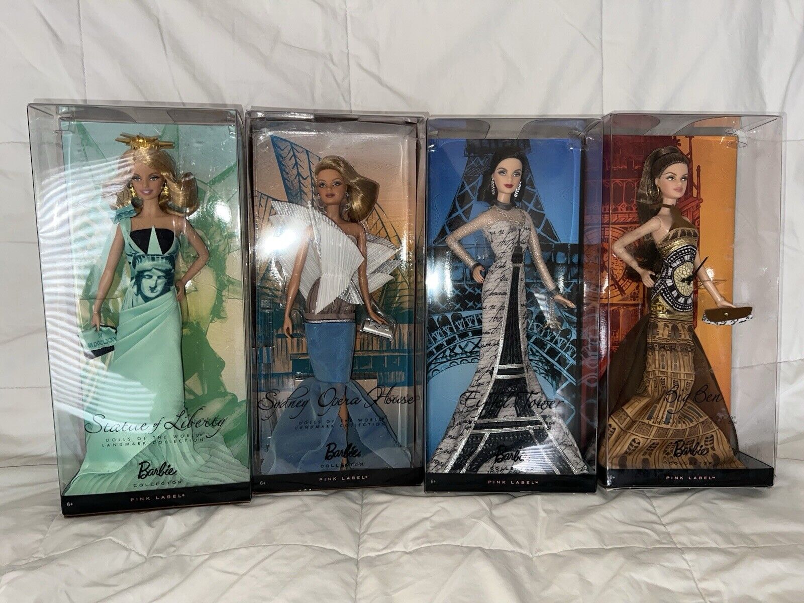 MIB Authentic Barbie Dolls Of The World Landmark Collection Full Set