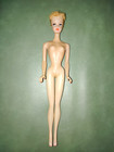 GENUINE VINTAGE 1959 1960 TRANSITIONAL MATTEL #1 #3 BARBIE DOLL HOLES IN FEET