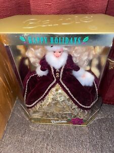 1996 Happy Holidays Barbie. Received on my 1st birthday as a baby and never open